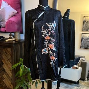 Zara Dress - Black & Floral - L